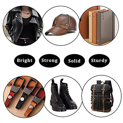 Silver Chicago Screws Leather Kit, 6 Sizes (M5 X 4, 5, 6, 8, 10, 12) - color: Silver, size: M5*4.5.6.8.10.12mm