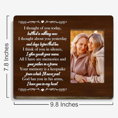 I Have You in My Heart Wood Picture Frame,Memorial Gifts for Loss of Loved One,Memory Gift for Loss of Mother Father Son,Sympathy Gifts Photo Frame - style: Mom-5