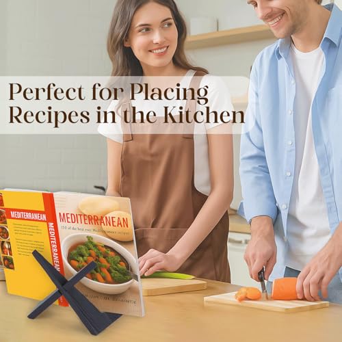 XKDOUS 2 Pack Plate Stand for Display Wood Picture Frame Cookbook Holders - color: Black, size: 6.5'' 2 Pack
