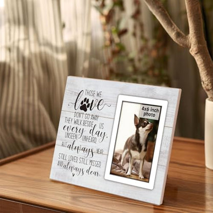 Dog Memorial Gifts Picture Frame, Pet Memorial Gifts for Dogs, Loss of Dog Sympathy Gift, Pet Loss Gifts Dog Remembrance Gift, Cat Passing Away Memorial Frame, Pet Memorial Gifts forcats 4x6" Photo