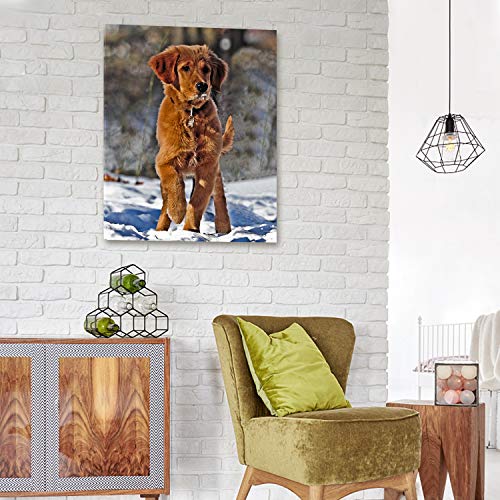 Personalized Photo to Canvas Print - Canvas Prints With Your Photos on Custom Wall Art for Bedroom, Living Room, Wedding Baby Pet Family Picture Framed Wall Art (16" W x 20" H) - size: 20"L x 16"W