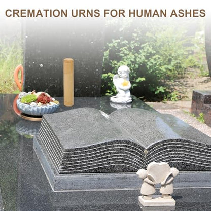 uxcell 4pcs Bamboo Scattering Urn, 9.1" x 1" Small Cremation Tube with Lid Mini Keepsake Brown for Male Female Pet Dog Brown - size: 9.1" x 1"