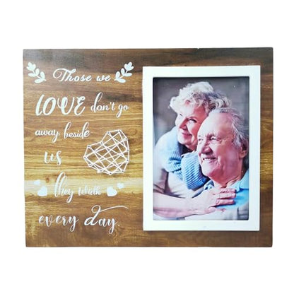 4x6 Solid Wood Memorial Picture Frames, In Memory of Loved One Gifts Photo Frame, Sympathy Gifts for Loss of Loved One, Wood Remembrance Picture Frame for 4x6 Photo