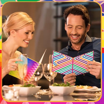 Motiskyy 100 Pcs Blank Cards with Envelopes 4x6, Bright Patterns Blank Greeting Cards, 10 Designs, Ideal Stationary Set for All Occasions, Stationary with Matching Colored Envelopes and Stickers - style: Bright