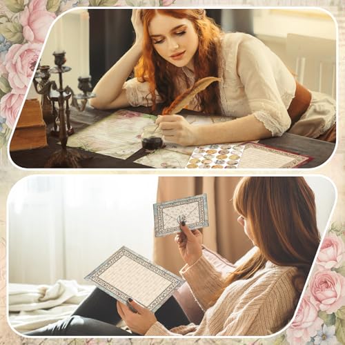 TaoBary 160 Pcs Lace Edged Scrapbook Stationery Paper and Envelopes Set - size: 5.5 x 8.25 Inch, style: Lace Edged Scrapbook