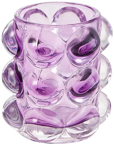 Karma, Lucia Hobnail Votive, Tea Lights Candle Holder, Glass Votive Candle Holders for Table Decorations, Baby Shower, Birthday Party, Weddings and Home Decor, Amethyst - color: Amethyst, size: One Size