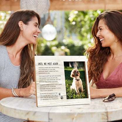 Pet Memorial Pictures Frame, Remembrance Photo Frame, Sympathy Gifts For Loss Of Pet Dog Cat, Farmhouse Home Living Room Bedroom Office Decoration -99, Rustic