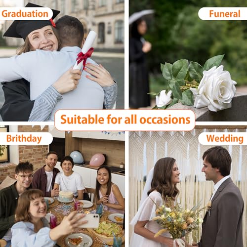 Share a Memory Cards for Celebration of Life, Graduation, Retirement, Birthdays, Guest Book Ideas, Funeral Sign In Book For Memorial Service, 4x6 Inches Set of 50 Pcs(Vanilla Cream) -A08
