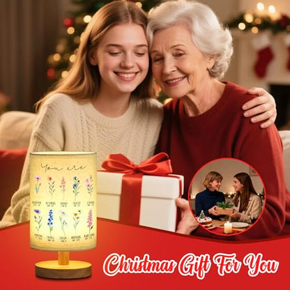 WSYEAR Christian Gifts for Women, Christian Table Lamp with Flowers, Birthday Gifts for Women, Inspirational, Religious Gifts for Sister, Friend, Daughter, Mom - color: Flower