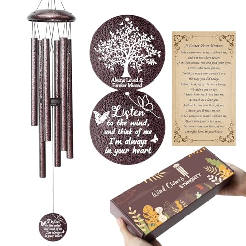 Memorial Gifts for Loss of Love one, 25''Memorial Wind Chimes Sympathy Gifts, Bereavement, Condolence, Remembrance Gifts,Windchimes in Memory of Love one - size: Memorial Gift
