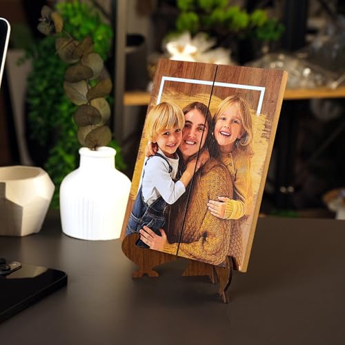 Personalized Wooden Photo Frame Rustic Wooden Picture - color: Frame Design