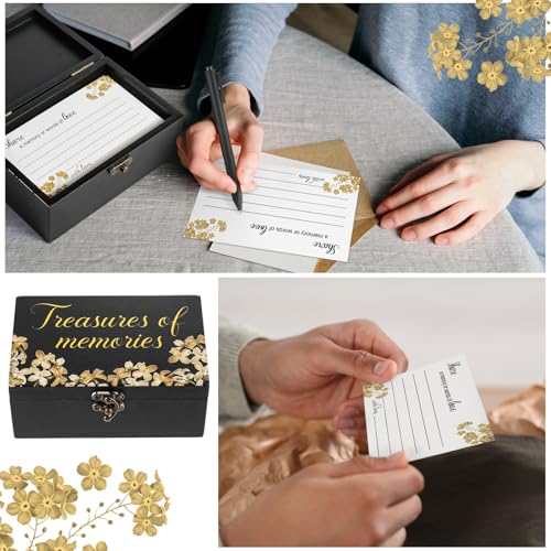 Gilprop 112 Pcs Share a Memory Cards for Celebration of Life - style: flower