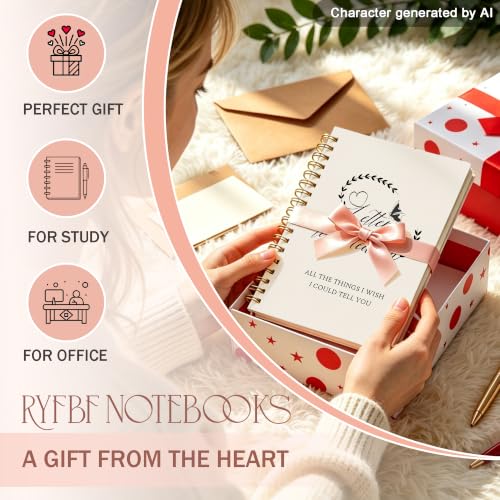 Memorial Gifts Grief Journal for Women, Sympathy Gifts for Loss of Loved One Notebook, Grief Bereavement Gift, Letters to Heaven Hardcover Notebook 5.5x8.3 Inch - color: Letters