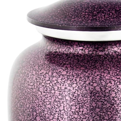 Plum Mist Cremation Urn for Ashes, Aluminum, Purple Urn, Adult Sized Cremation Urn, 10.5 Inches High - color: Plum Mist