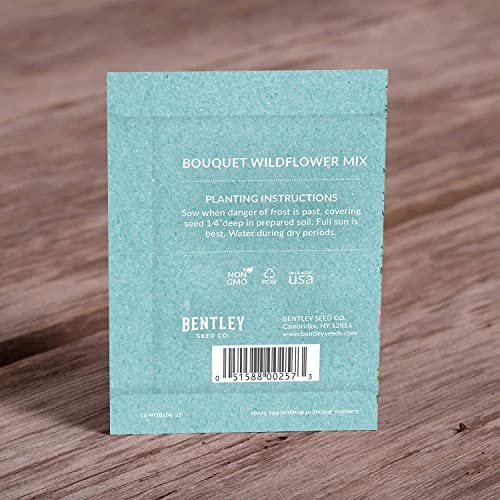 Bentley Oh Baby Wildflower Seed Packets, 25 Non-GMO Pre-Filled Favors for Baby Shower Guests, Wild Flower Party Gifts for Boys or Girls - style: Oh Baby Blue