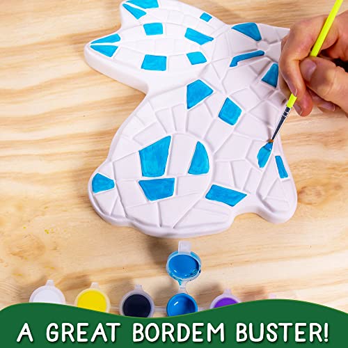 Creative Roots Paint Your Own Bunny Garden Stone, Craft Kits, Stepping Stones Kit for Kids, Ceramics to Paint, Ages 6+ - style: Bunny