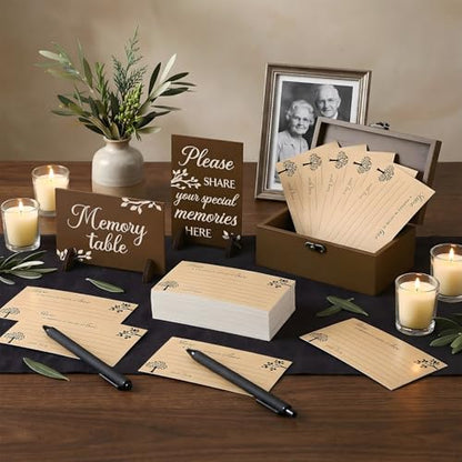 Gilprop 112 Pcs Share a Memory Cards for Celebration of Life, Tree - style: Tree