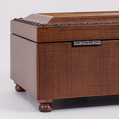 Guardian Angel Petite Woodgrain Music Box Plays "Irish Lullaby"