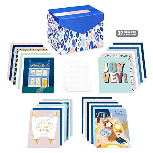 American Greetings Jewish Deluxe Boxed Card Assortment with Envelopes (32-Count) - color: JEWISH DELUXE BUNDLE