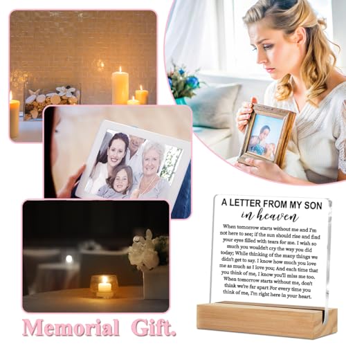 Memorial Gifts Acrylic Sign, Remembrance Condolence for Loss of Loved One - color: Memorial Gifts 01