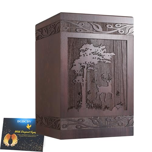 DGDCDV Cremation Urns for Human Ashes Male Female Large Up to 222 Lbs - size: Large Set 1
