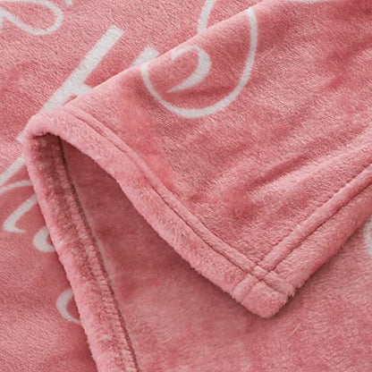 Piwaka Hug Blanket for Women - Get Well Gifts for Comfort & Care, Cozy Soft Flannel Fleece Throw, Surgery Recovery, Thinking of You, Cancer Care, Get Well Soon Gift - Dusty Pink - color: Dusty Pink