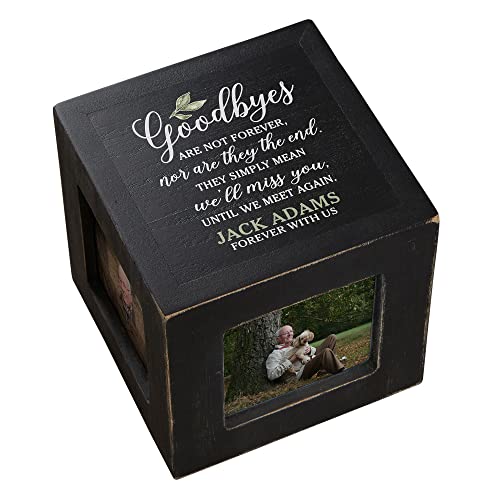 Personalization Universe Goodbye Memorial Personalized Photo Cube (Blackwashed) - color: Blackwashed