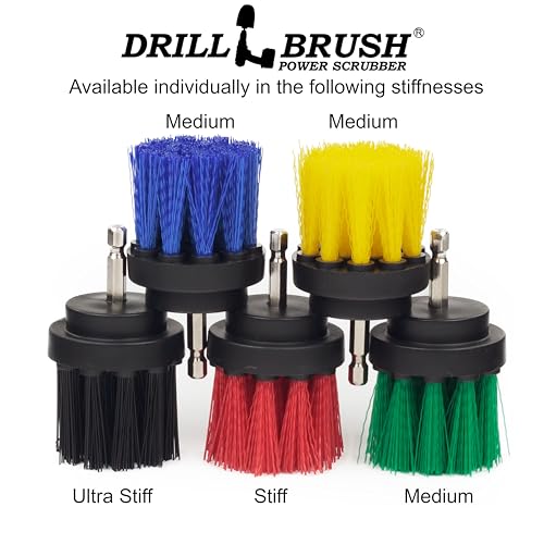 2in Long Black Ultra Stiff BBQ Grill Brush - Spin Brush Rust Remover - color: Black