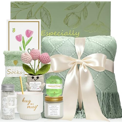 Sympathy Gifts for Women - Self Care Gift Basket for Loss of Loved One, Miscarriage, Bereavement Thinking of You Gift Set, Get Well Soon Care Package, Mothers Day Birthday Gifts for Mom Friend Wife