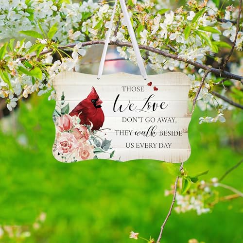 LifeSong Milestones Memorial Wall Hanging Signs Bereavement Keepsake Condolence Funeral Gift For Loss of Loved One 8x12 (Those We Love Don't Go Away (White)) - color: Those We Love Don't Go Away (White)