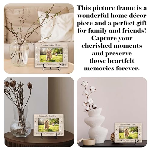 YSTEP Dog Memorial Picture Frame, Pet Loss Gift, Memorial Sympathy & Bereavement Gifts for Loss of Dogs, Pet Memorial Frame, Dog Wooden Photo Frames 4x6 In -G06 - style: Style 6