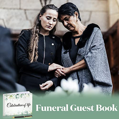Patelai Funeral Guest Book with Pen, Celebration of Life - style: Celebration of Life