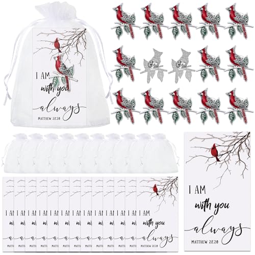 Geosar 150 Pcs Cardinal Pins Bulk Funeral Favors for Gifts, Fashion - style: Fashion