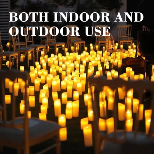 fclayvts 36-Pack LED Flameless Candles with Remote Control - Perfect for Home, Parties, and Special Occasions - Create a Magical Ambiance Effortlessly(Three Sizes) - size: 36-Pack