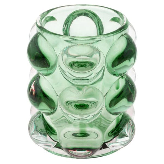 Karma, Lucia Hobnail Votive, Tea Lights Candle Holder, Glass Votive Candle Holders for Table Decorations, Baby Shower, Birthday Party, Weddings and Home Decor, Juniper - color: Juniper, size: One Size