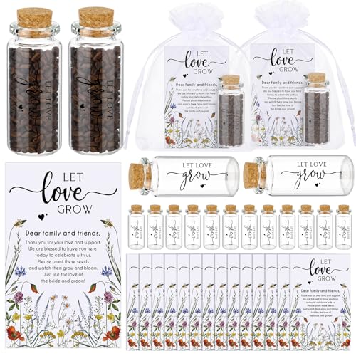 Jingmore 50 Sets Wedding Favors for Guests Let Love Grow Gift, Wildflowers - style: Wildflowers