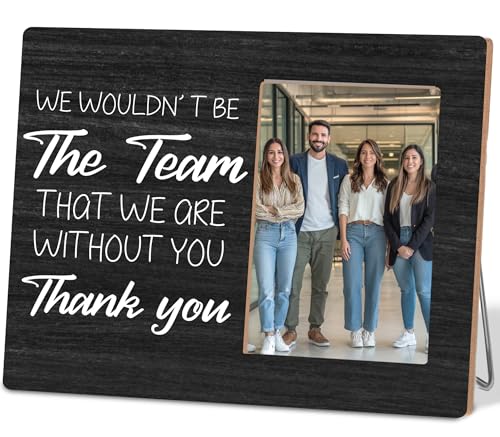 Team Definition Gifts Picture Frame,Gift for Boss Manager Photo Frame,Thank You Gifts for Women Men Coworkers - color: Team