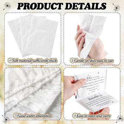 Tenceur 50 Bulk Funeral Tissues Packs Facial Tissue 3 Ply Favor, Classic - style: Classic