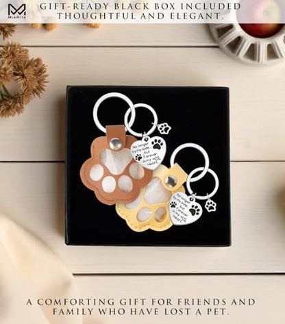Pet Paw Print KeepSake Dog Memorial Suncatcher – Pet Fur Keepsake for Dog Hair, pet Hair Memorial keepsake - color: Miarita- Kl- Pet Hair