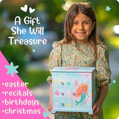 Giggle & Honey® Mermaid Musical Jewelry Box for Girls - style: Mermaid