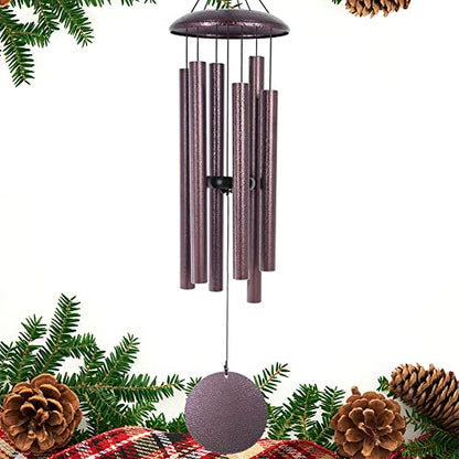 ASTARIN Wind Chimes Deep Tone, 36 Inch Large Metal Windchimes Outdoor - size: 36" Bronze