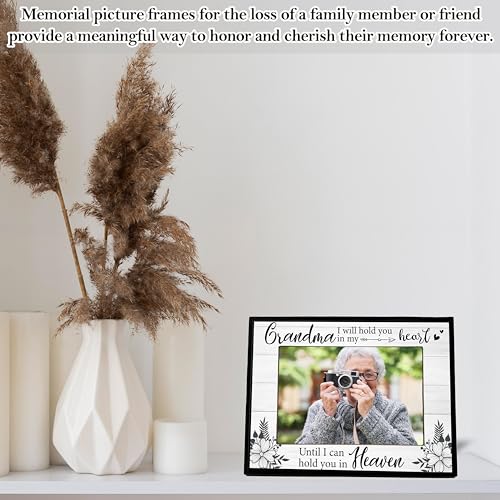 Grandma Picture Frame, Memorial Gifts for Loss of Grandma, Grandmother Sympathy Gifts, 4x6 Bereavement Photo Frame for Tabletop Display Photo Insert - L03 - style: loss of grandma 2