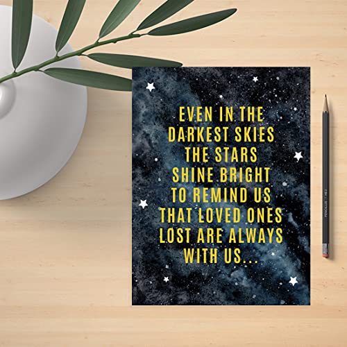 Andaz Press Jumbo Sympathy Card with Envelope, Sorry For Your Loss Card, Love Ones Are Always With Us, Premium Condolences Card with Big Blank Space to Send to Friends, Family, 8.5" x 11", 1-Pack - color: Always With Us