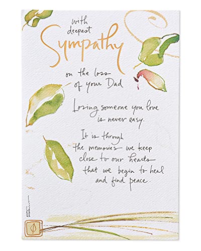 American Greetings Sympathy Card for Loss of Father (Never Easy)