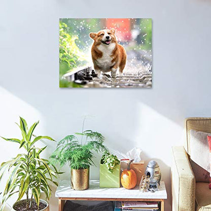 Personalized Photo to Canvas Print - Canvas Prints With Your Photos on Custom Wall Art for Bedroom, Living Room, Wedding Baby Pet Family Picture Framed Wall Art (8" W x 6" H) - size: 6"L x 8"W