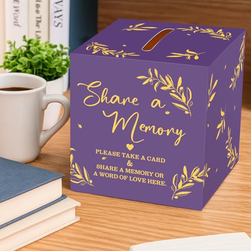 Pajean 50 Share a Memory Cards and Box, Purple Gold, Trendy - color: Purple Gold, style: Trendy