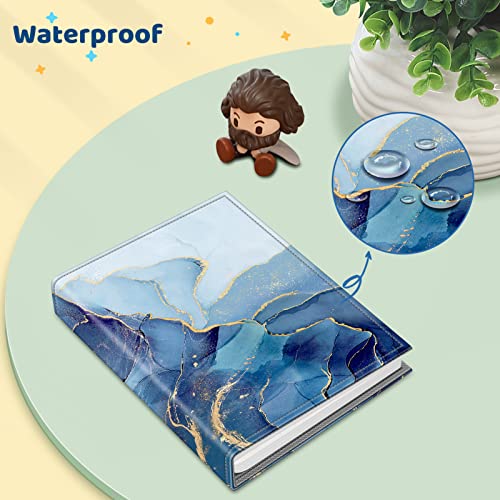 Fintie Photo Album 4x6 Photos - 52 Pockets Small Wallet Albums For Family | Vegan Leather Cover, 4X6 Picture Keepsakes, Family/Wedding/Travel Memory Book, Baby/Kids/Boys/Girls Gift, Ocean Marble - color: Ocean Marble