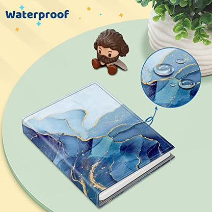 Fintie Photo Album 4x6 Photos - 52 Pockets Small Wallet Albums For Family | Vegan Leather Cover, 4X6 Picture Keepsakes, Family/Wedding/Travel Memory Book, Baby/Kids/Boys/Girls Gift, Ocean Marble - color: Ocean Marble