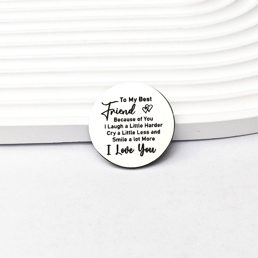 RFTWXHPN Long Distance Relationship Friendship Gifts for Women Men Pocket Hug Tokens Christmas Gift for Boyfriend Girlfriend - color: To My Best Friend