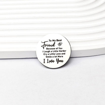 RFTWXHPN Long Distance Relationship Friendship Gifts for Women Men Pocket Hug Tokens Christmas Gift for Boyfriend Girlfriend - color: To My Best Friend